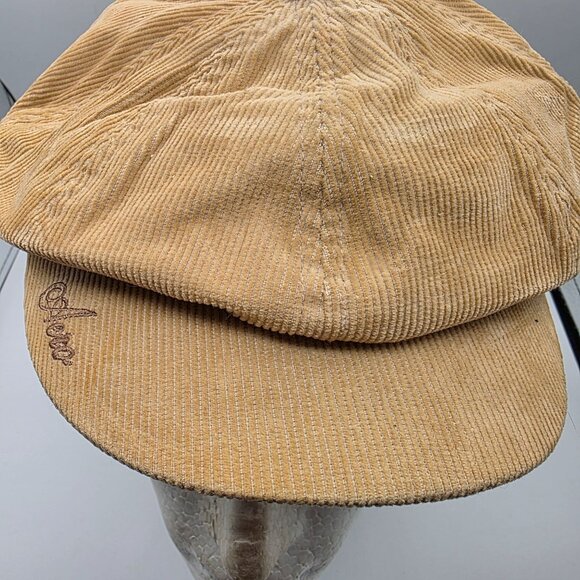 Aeropostale Corduroy Brown Newsboy Caddy Hat Cap Casual Sports Formal Outdoors